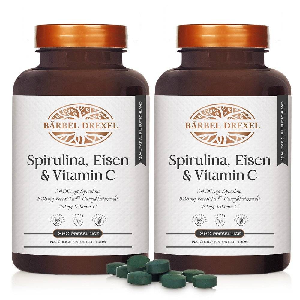Duo Spirulina, Eisen & Vitamin C Presslinge