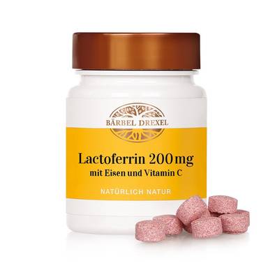Lactoferrin 200 mg mit Eisen und Vitamin C Presslinge