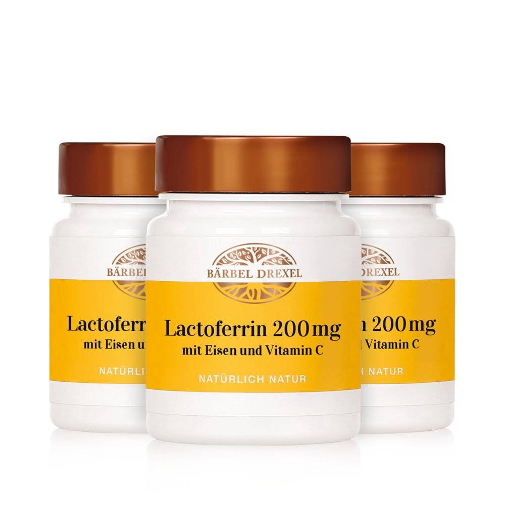 Trio Lactoferrin 200 mg mit Eisen und Vitamin C Presslinge