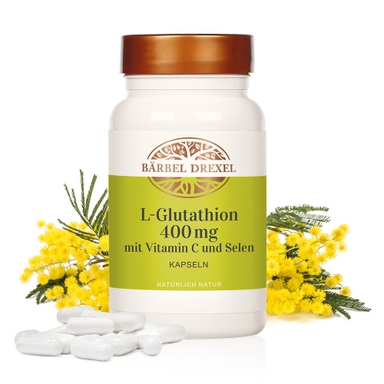 L-Glutathion 400 mg mit Vitamin C und Selen Kapseln